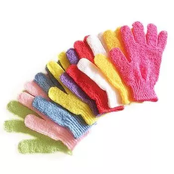2 шт. Отшелушивающие перчатки, губка для ванны, средство для удаления омертвевшей кожи, щетка для душа, массажер, скраб, отшелушивающее средство, волшебное купание синий