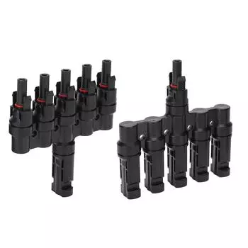 2 шт. ответвительный соединитель 5 к 1 фотоэлектрический кабель соединительная труба для панели солнечной энергии