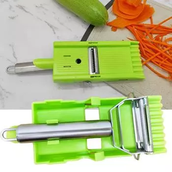 2 шт., овощечистка из нержавеющей стали, легкая чистка, универсальная нарезка, измельчитель, терки, экономящий время кухонный гаджет для фруктов, овощей, моркови, картофеля set