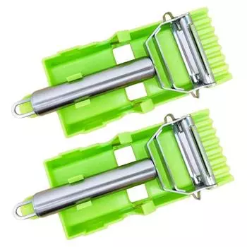 2 шт. Овощечистка из нержавеющей стали, простая и универсальная, экономящая время нарезка, измельчитель, терки, кухонный гаджет для чистки