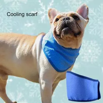2 шт., ожерелье из ледяного шарфа для собак, охлаждающий шарф для шеи для домашних животных, охлаждающая бандана для хот-догов, лето