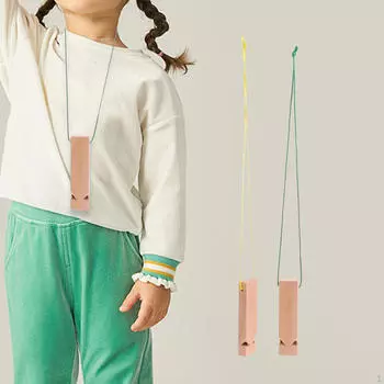 2 шт., ожерелье со свистком поезда, музыкальная игрушка для вечеринки, деревянная игрушка на день рождения