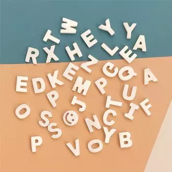 2 шт./пакет, 26 жемчужных бус в форме заглавной буквы для изготовления ювелирных изделий, ожерелья, аксессуары «сделай сам» 10x9mm-A