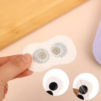 2 шт./пакет магнитные защелкивающиеся гелевые электроды-подушки для умного устройства против сна и храпа для подбородка, горла, уменьшающего храп, наклейки