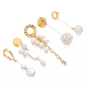 2 шт./пакет медные серьги-гвоздики для ушей для DIY round diameter:10mm*2pcs золотой