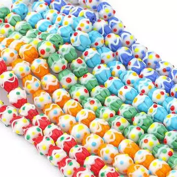 2 шт./пакет, милые стеклянные бусины для торта в стиле лэмпворк, очаровательные свободные бусины для ожерелья, браслета, серьги, сделай сам, поставки ювелирных изделий для рукоделия чёрный