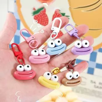 2 шт./пакет, милый брелок с большим ртом и колбасой, забавный автомобильный брелок для ключей, сумка, подвеска, аксессуары для пары темно-коричневого