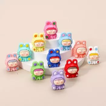 2 шт./пакет, симпатичная краска на ощупь, сплошной цвет, лилит, микро-пейзаж, украшение для рабочего стола, автомобиля, 3D-украшение, сделай сам, подвеска, аксессуары, подарок