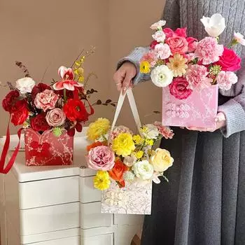 2 шт./пакет вышитый печатный ручной работы китайский стиль печатный узор праздничные принадлежности пустая коробка пуговица декоративная 2PCS