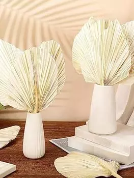 2 шт. пальмовых веера, натуральные сушеные пальмовые листья, в форме сердца, круглые веера, сушеный букет для свадьбы, домашней вечеринки, кухни, вазы, столовых композиций, украшения на годовщину коричневый