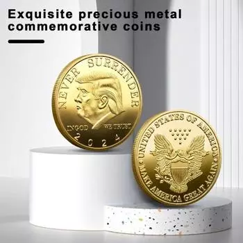 2 шт. памятная монета изысканный Трамп Американский орел памятный набор монет для украшения домашнего офиса Sets