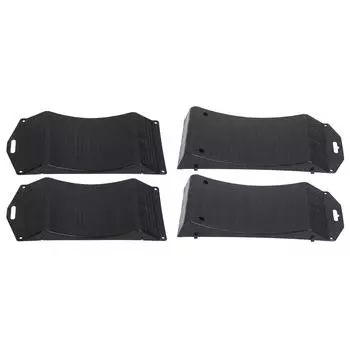 2 шт. пандусы для экономии шин, сверхмощные, мощные, несущая способность, противоскользящие для легковых автомобилей, грузовиков, внедорожников, автофургонов 18P: 44.4x19.5x3.5cm/17.48x7.6