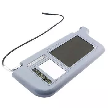 2 шт. Пара 7 Автомобильный 2-канальный Видео Солнцезащитный козырек Зеркало заднего вида Экран ЖК-монитор Для DVD/VCD/GPS/ТВ Входного сигнала И Автомобильной камеры заднего вида Сенсорная кнопка