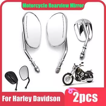 2 шт./пара боковое зеркало заднего вида для мотоцикла Harley Davidson Dyna Sportster Softail Touring Electra Glide Ultra Street чёрный