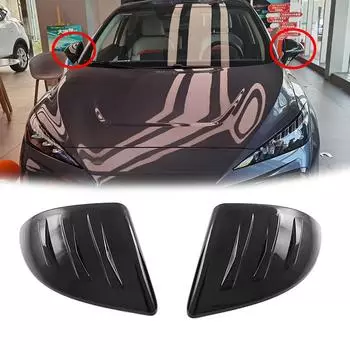 2 шт./пара накладок на зеркало заднего вида, автомобильные аксессуары, левая и правая боковые зеркала автомобиля, декоративные наклейки, подходят для MG4 Mulan EV 2024+