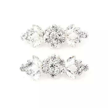 Роскошные зажимы для праздничной обуви с горным хрусталём, 2 шт