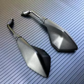2 шт./пара зеркало заднего вида для мотоцикла, скутера, электровелосипеда, зеркала заднего вида, заднее выпуклое зеркало 10 мм, черное чёрный