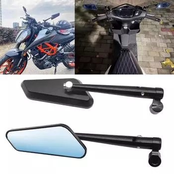 2 шт./пара зеркало заднего вида для мотоцикла, скутера, электровелосипеда, зеркала заднего вида, электромобиля, заднее выпуклое зеркало 8 мм 10 мм