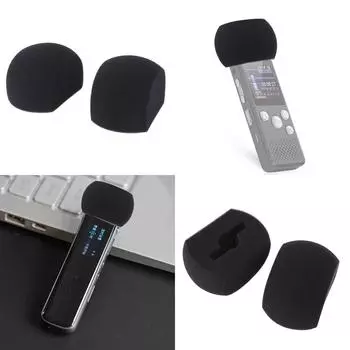 2 шт. пенопластовый ветрозащитный чехол для микрофона, ветрозащитный чехол для микрофона ZOOM H5, портативные аксессуары для диктофонов