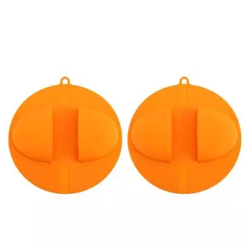 2 шт. перчатки для барбекю-гриля силиконовые легкоочищаемые термостойкие портативные перчатки для барбекю на открытом воздухе в помещении