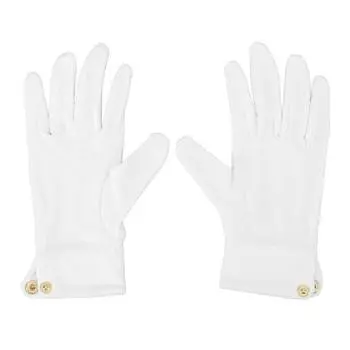 2 шт. Перчатки для бильярда, перчатки для судейства, профессиональные белые перчатки с манжетой на кнопках, полиэстер C