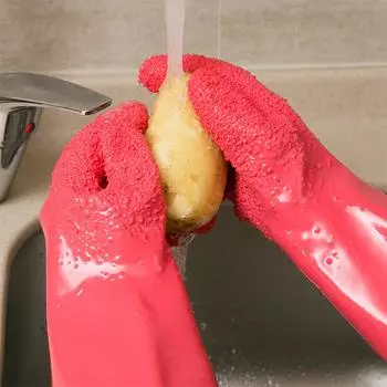 2 шт., перчатки для чистки картофеля, перчатки для чистки овощей, фруктов, бытовые перчатки для чистки