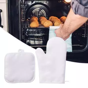 2 шт., перчатки для духовки, очень толстые, нескользящие, дизайнерские, для тонкого шитья, термостойкие перчатки для приготовления пищи, выпечки, кухонный инструмент