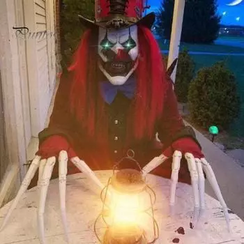 2 шт., перчатки для Хэллоуина, реалистичные, прочные, гибкие, шарнирные, реквизит для пальцев, аксессуары для украшения Хэллоуина белый