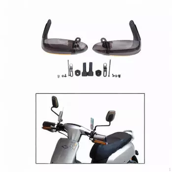 2 шт. перчатки для руля мотоцикла, защитные чехлы для рук со светоотражающими полосками, многоцелевые, простые в использовании