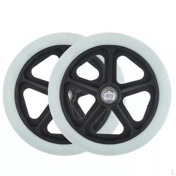 2 шт. переднее колесо с твердой шиной для подшипников 7 дюймов 5/16, износостойкие и скользящие