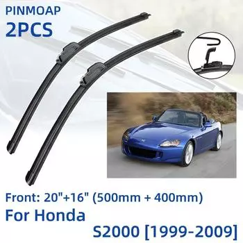 2 шт. передние щетки стеклоочистителя для Honda S2000 1999-2009 20 + 16 оконные щетки резак аксессуары 1999 2000 2001 2002 2003 2004 2005