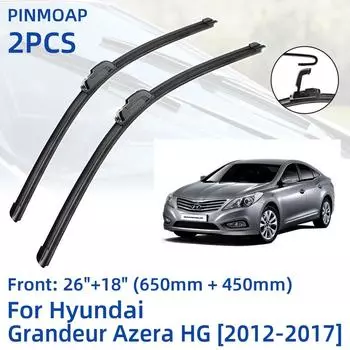 2 шт. передние щетки стеклоочистителя для Hyundai Grandeur Azera HG 2012-2017 26 + 18 оконные щетки резак аксессуары 2012 2013 2014 2015 2