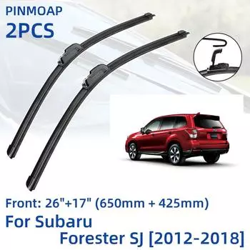 2 шт. передние щетки стеклоочистителя для Subaru Forester SJ 2012-2018 26 + 17 оконные щетки резак аксессуары 2012 2013 2014 2015 2016 201