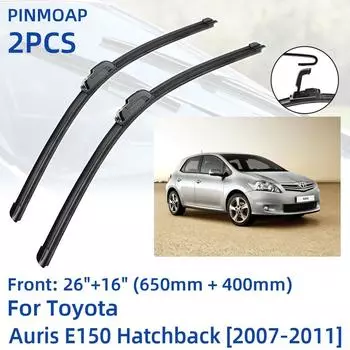 2 шт. передние щетки стеклоочистителя для Toyota Auris E150 хэтчбек 2007-2011 26 + 16 оконные щетки резак аксессуары 2007 2008 2009 2010