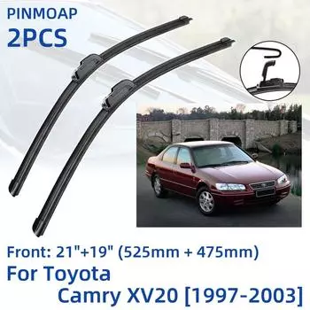 2 шт. передние щетки стеклоочистителя для Toyota Camry XV20 1997-2003 21 + 19 оконные щетки резак аксессуары 1997 1998 1999 2000 2001 2002