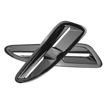 2 шт. передние вентиляционные отверстия капота глянцевые черные для Jaguar XKR XK8