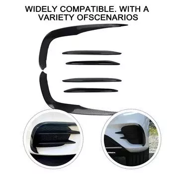 2 шт. передний бампер губа сплиттер спойлер противотуманные фары отделка для Mercedes для Benz E-Class W213 противотуманные фары полоса авто бампер губа спойлеры