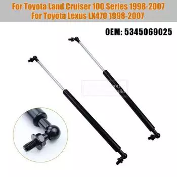 2 шт. передний капот автомобиля газовые стойки амортизаторы подъемные опоры для Toyota Land Cruiser 100 Lexus LX470 1998-2007 53450-69025 Russian Federation