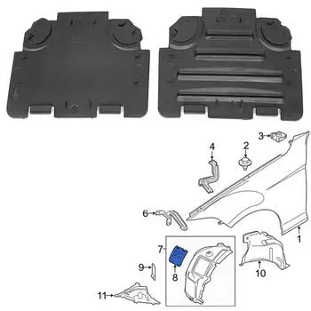 2 шт. Передний подкрылок Крышка доступа для BMW E82 E88 E90 E91 135i 51717143850 51717143849