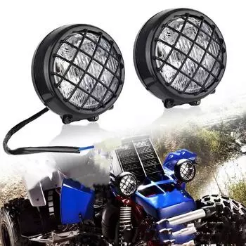 2 шт. передняя фара для квадроцикла ATV Dune Buggy 70/110/125/150/150cc 4 Wheeler для Yamaha Banshee 87-2006 чёрный