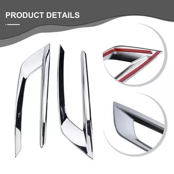 2 шт. передняя противотуманная фара, отделка для Volvo XC60 2018-2024, украшение для противотуманной фары, рамка для дневных ходовых огней CHINA