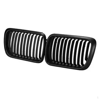 2 шт. передняя решетка радиатора, запасная часть 51138195152/51138195151, простая установка и замена Single Line_Matte Black