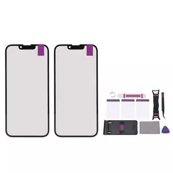 2 шт. передняя внешняя линза экрана телефона с инструментами OCA клей профессиональный передний экран стеклянная внешняя панель
