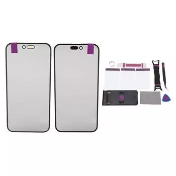 2 шт. Передняя внешняя линза для экрана телефона, стекло с инструментами, клейкая ОСА, внешняя панель для переднего экрана