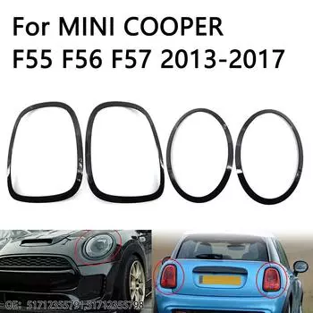 2 шт. Передняя/задняя рамка фары отделка кольца для MINI COOPER F55 F56 F57 2013-2017 51712355791 51712355798
