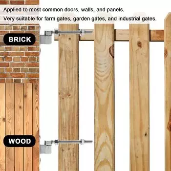 2 шт. петли для дверей сарая, петли для ворот забора, 304 нержавеющая сталь, прочная петля для ворот J-образного болта для ворот фермерского сада, амбара, двери
