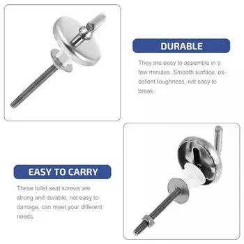 2 шт. петли для крышки унитаза, верхняя фиксация, петли для сиденья унитаза, фитинги, сменный крепежный винт, петли для крышки сиденья унитаза