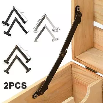 2 шт. петли для поддержки крышки, античная бронзовая железная декоративная петля для мебели бронзовый