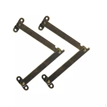 2 шт. Петли для поддержки складывания крышки, демпферные петли, удерживающие клапан для шкафа 114x31mm