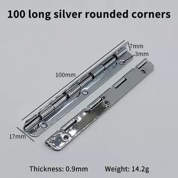 2 шт. Петли для поделок Сверхпрочные Петли для пианино Шкаф Коробка Длинное Окно Сталь Упаковочная Коробка Фурнитура серебряный